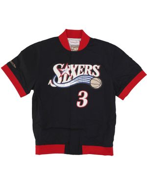 Mitchell & Ness Nba Off Court Warm Up Jacket No 3 Allen Iverson Phi76E - Black