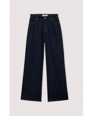 Trussardi Vaqueros Ancho Mujer Azul