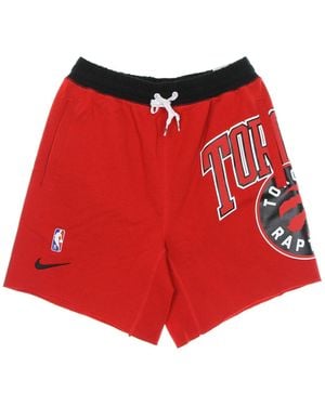 Nike Trainingsshort Voor Nba Short Fleece Courtside 75 Torrap - Rood