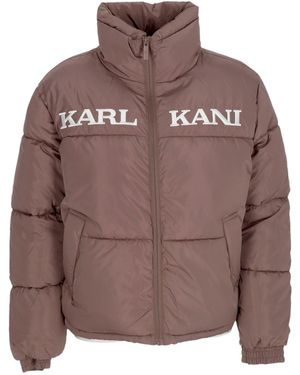 Karlkani W Retro Essential Puffer Jacket Mujer - Marrón