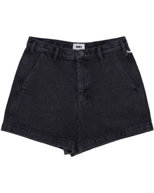 Obey Short Jeans Baby Lamb Denim Short - Blue