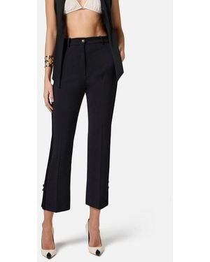 Elisabetta Franchi Frauenhose Pa08651E3 Anhang - Schwarz