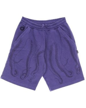 Octopus Short De Survetement Pour Hommes, Sweat-Shirt Teint, Amethyste - Violet