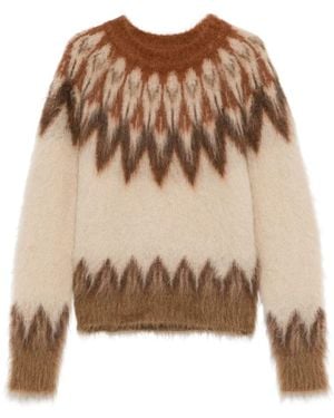 Isabel Marant Natania Pullover Aus Mohair - Braun