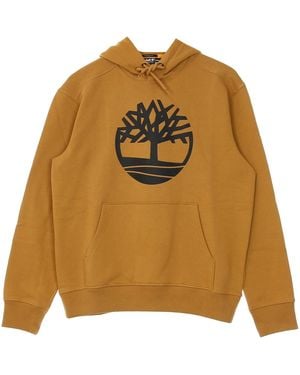 Timberland Sudadera Con Capucha Para Hombre Core Logo Po Hoodie Bb - Marrón