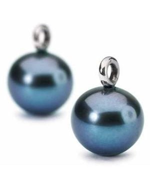 Trollbeads Ohrringe Peardrops Frau - Blau