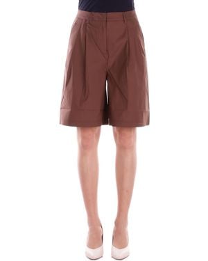 Alpha Studio Vrouw Bermuda Ad6481Q 2009 Bermuda Chocolade - Rood