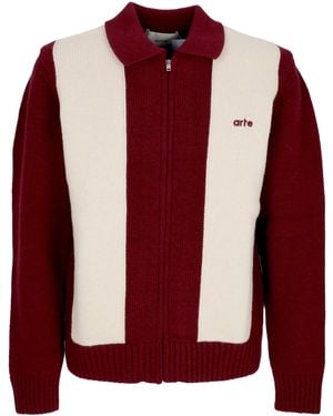 Arte' Cardigan Logo Cardigan - Red