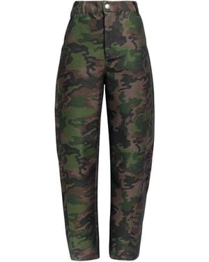 WEILI ZHENG Pants Parachute - Green