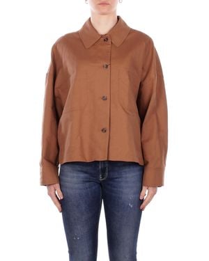 Max Mara Jacket 2615041082600 002 Wkd Car Leather - Blue