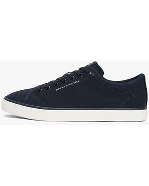Tommy Hilfiger Th Hi Vulc Low Canvas Turnschuhe - Blau