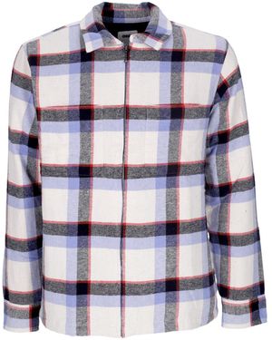 Obey Lloyd Shirt Jacket Padded Shirt - Blue