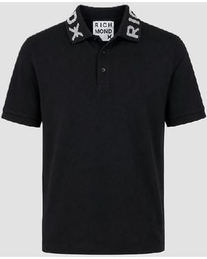 John Richmond Hombre Negro Polo