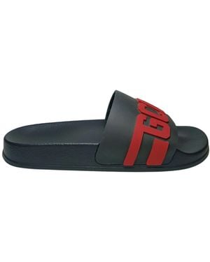 Gcds Shoes Sliders Logo Chain-Bordeaux - Blue