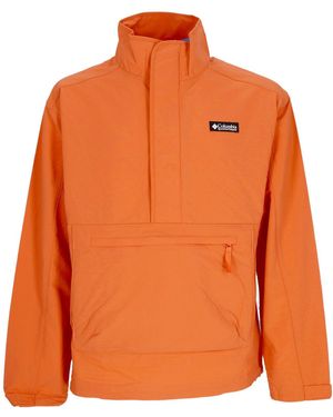 Columbia Deschutes Valley Wind Shell Pull-On Windbreaker - Orange
