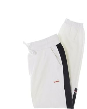 Kangol Lightweight Heritage Taped Sweat Pant - White