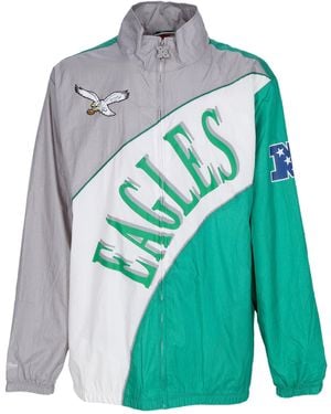 Mitchell & Ness Windbreaker Nfl Arched Retro Lined Windbreaker Phieag - Blue