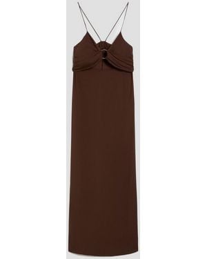 Pennyblack Ausschnitt Kleid - Braun