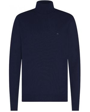 Calvin Klein Superior Wool Dolcevita K10K102751 Dw4 Blauw