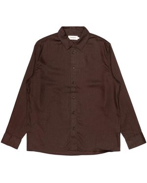 Thinking Mu Homme Chemise Bois De Chanvre Brun Jimbo - Marron
