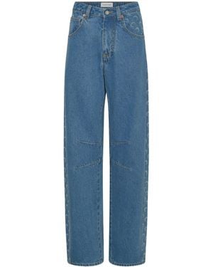Marine Serre Pants - Blue