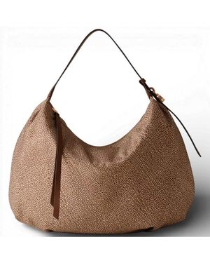 Borbonese Hobo M Tasche. /Marrone - Braun