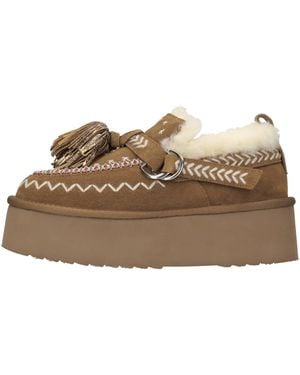 Elena Iachi Flat Shoes - Brown