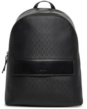 Calvin Klein Zaino Ck Sleek 2G Round Bp - Black
