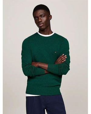 Tommy Hilfiger Shirts Mw0Mw36535 Lamswol Mrb Siergroen Htr