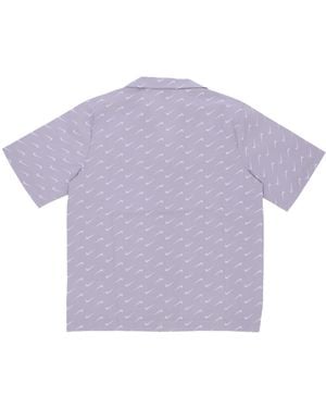 Nike Short Sleeve Shirt Sportswear Everyday Modern Woven Shirt - Purple