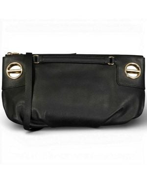 Borbonese London Cross Over S Tasche. Nabuk - Schwarz