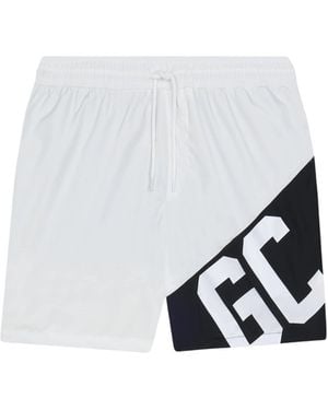 Gcds Costume Band Logo Swim Shorts - White