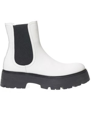 McQueen Botas con suela gruesa - Blanco