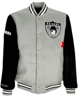 Mitchell & Ness College Jacket Nfl Team Legacy Varsity Jacket Oakrai - Black