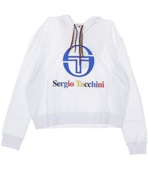 Sergio Tacchini Sweat A Capuche Court Cleo Pour Femmes - Blanc