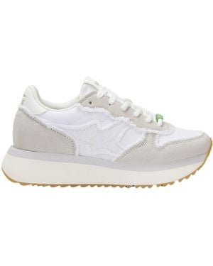 Sun 68 Sneakers Grobe Stargirl Canvas - Weiß