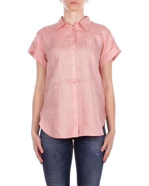 Ralph Lauren Shirt 200874259 012 Broth Short Sleeve Button - Pink