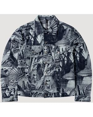 No Problemo Apocalipsis Jacquard Chaqueta De Camion - Azul