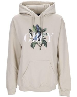 Obey Damen Kapuzenpullover Bird Old School Pullover Hood - Grau