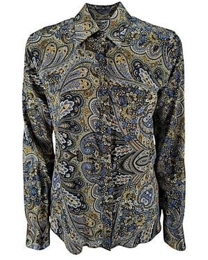 Caliban Shirts Military/Leather - Black