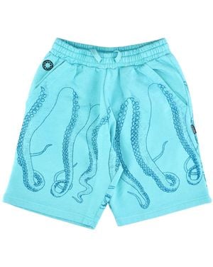 Octopus Pantalones Cortos De Los Hombres Dyed Sweatshort - Azul