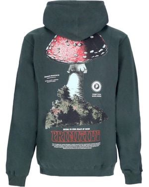 Primitive Skateboarding Herren-Kapuzenpullover Mit Roter Mutze, Jagergrun - Blau