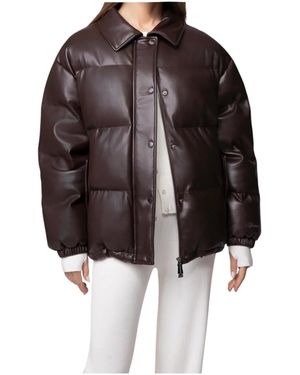 hinnominate Chaqueta Corta Mujer Eco-Leather - Marrón