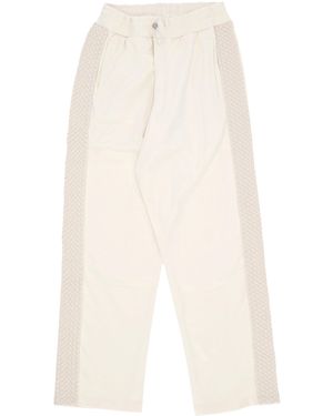 Arte' Braid Strip Pants Pants - White