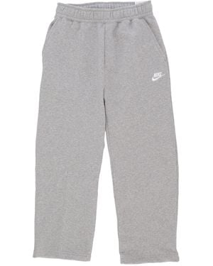 Nike Sweatpants Club Fleece Bb Cropped Pant Dk Heather - Gray