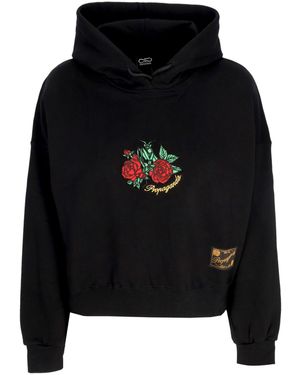Propaganda Short Hoodie W Mantis Croptop Hoodie - Black