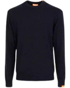 Suns Pullover Fur Manner Carlos Wool Dark - Blau