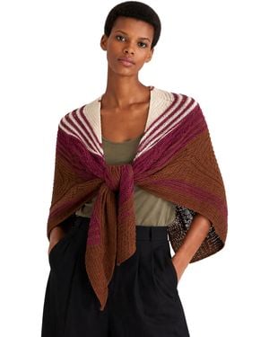 Akep Shawl Perforada - Rojo