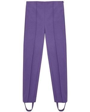 Lardini Pantalones Estilo Cavallerizza - Morado