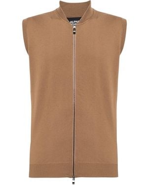Alpha Studio Sweater Au-7027D 1008 Bisc - Brown